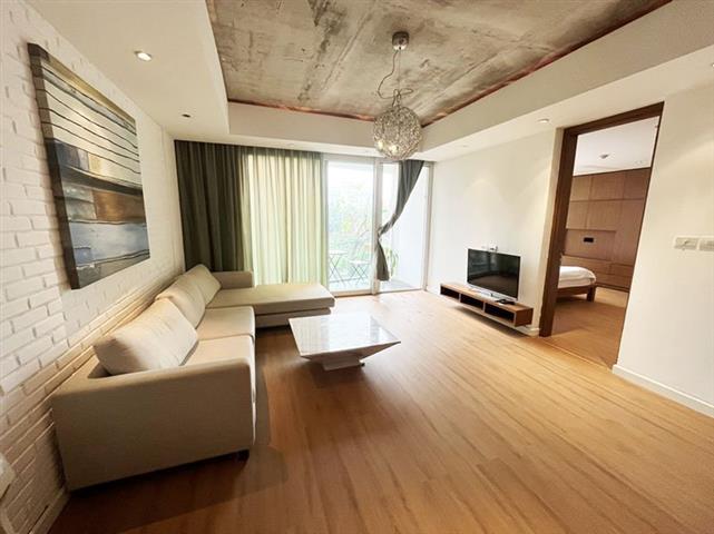 Large balcony 2 bedroom serviced apartment for rent on Tay Ho street
