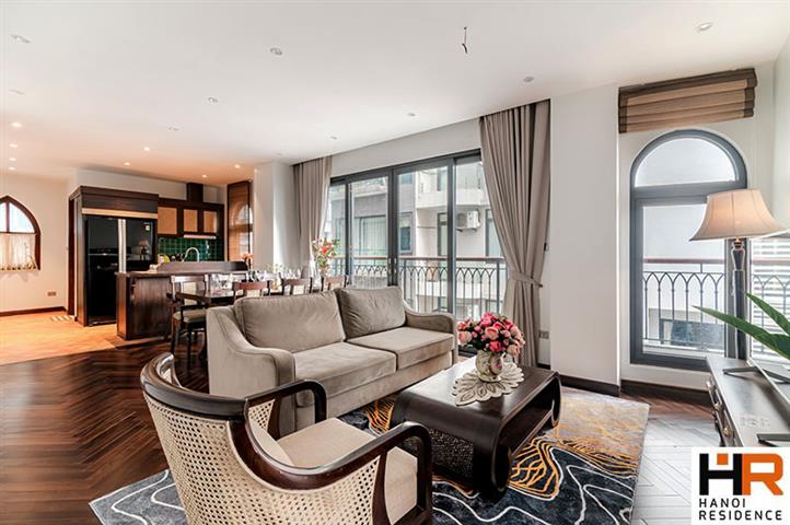 Charming 3 bedroom serviced apartment for rent on Quang Khanh street