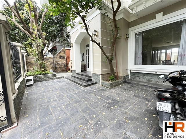 Basic furnished 4 bedroom villa for rent in C block in Ciputra Hanoi with swimming pool