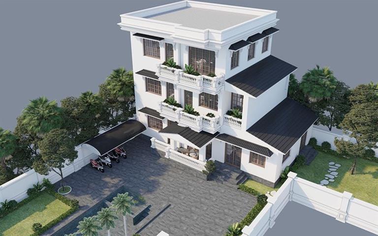 Newly renovated 4 bedroom villa for rent in Tay Ho with swimming pool
