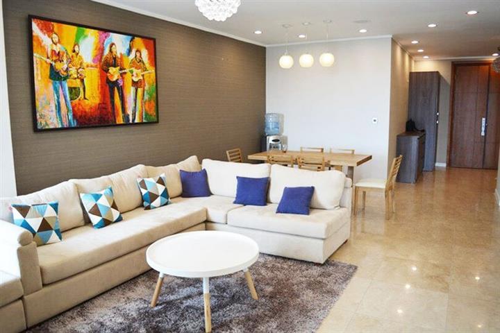 High floor 3 bedroom apartment for rent in L1 building in Ciputra Hanoi