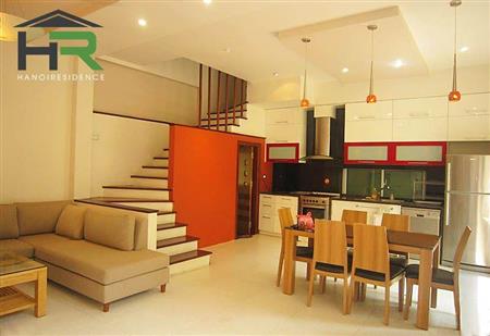 living room + kitchen